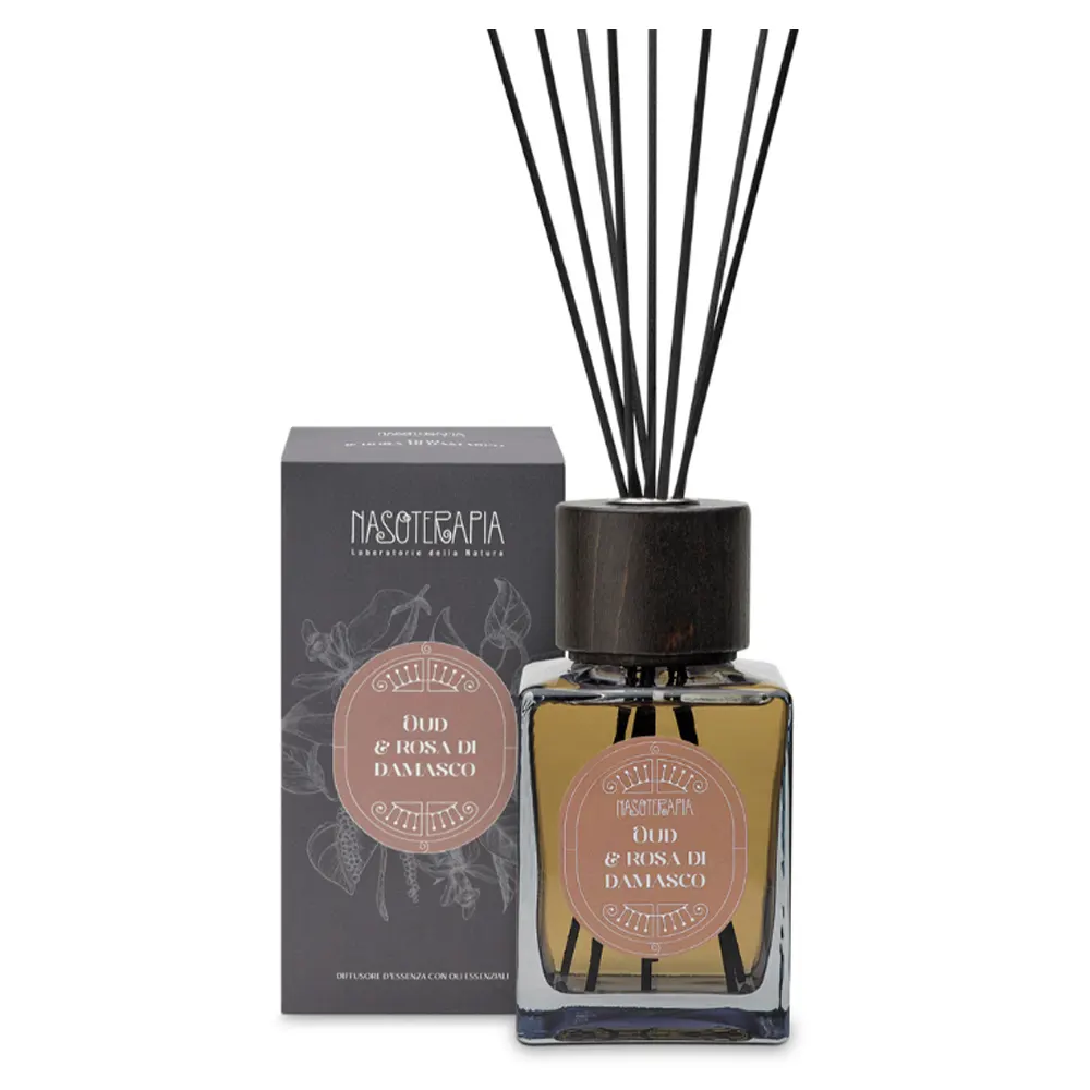 Diffusore a bastoncini Oud e Rosa di Damasco